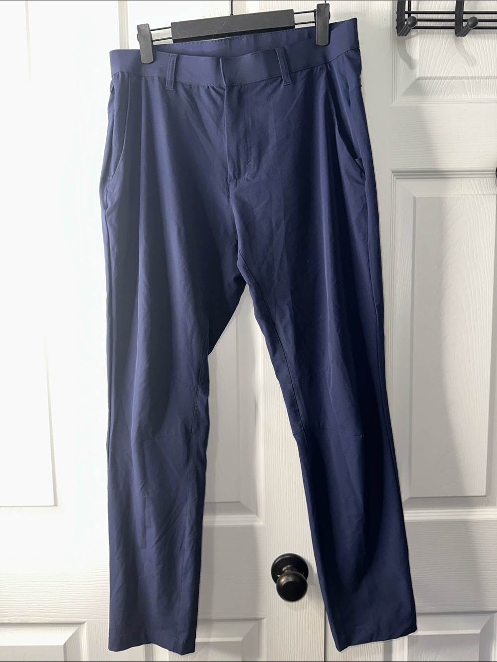 Fabletics Men's Navy Chino-Style Performance Pants